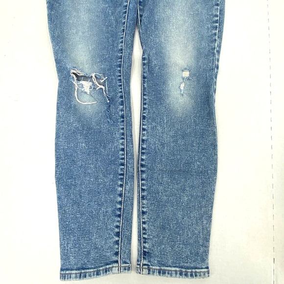 Lucky Brand Jeans Women 2/26 Skinny Ankle Distressed Light Wash Low Rise Denim - Picture 6 of 8
